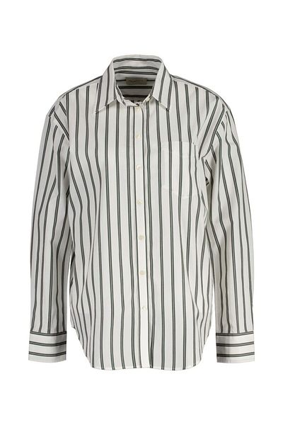 Gant Relaxed Fit Striped Poplin Shirt