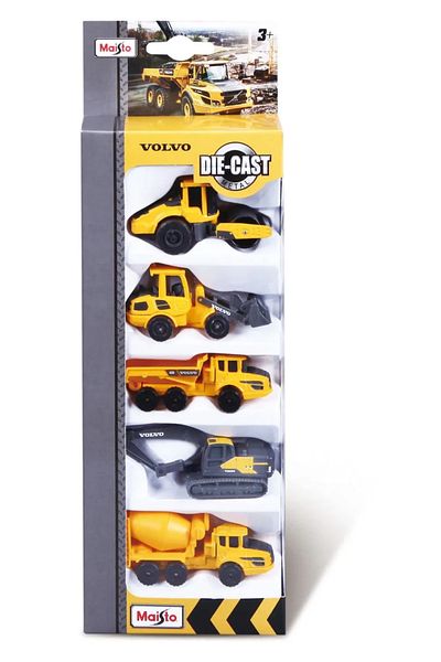 Maisto SET OF 5 VOLVO CONSTRUCTION MACHINERY