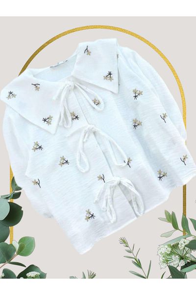 DENİZLİFE Floral Print Short Sleeve Shirt