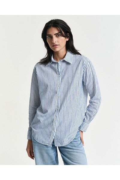 Gant Relaxed Fit Striped Textured Shirt