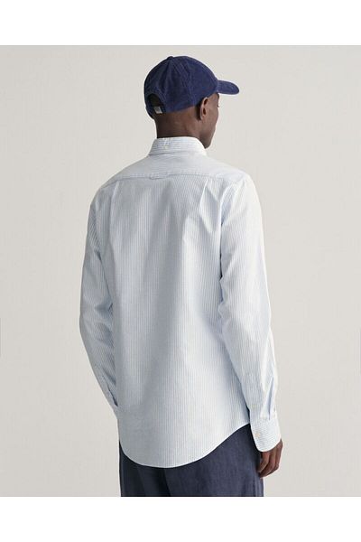 Gant Slim Fit Banker Stripe CLASSIC SHORT SLEEVE Oxford Shirt