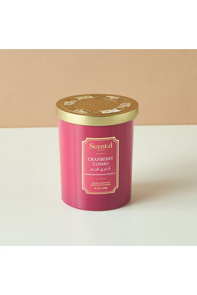 Scent.d London Scent.d Cranberry Cosmo 1-Wick Candle - 8 oz