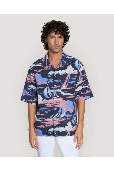 Gant REL SAILING PRINT SS SHIRT