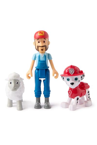 PATRULA CATELUSILOR SET OF 3 MARSHALL AND THE FARMER FIGURES