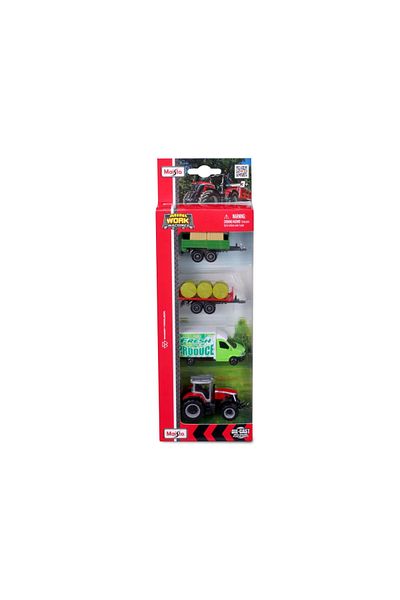 Maisto SET 4 MASSEY AGRICULTURAL EQUIPMENT
