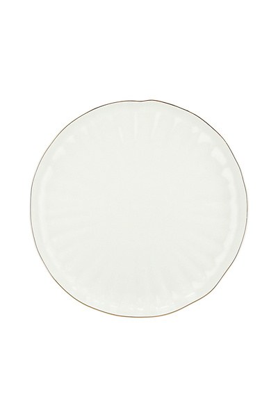 LA MESA White/gold porcelain 16pcs dinner set