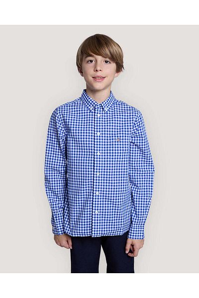 Gant Teens Shield Gingham Poplin Shirt