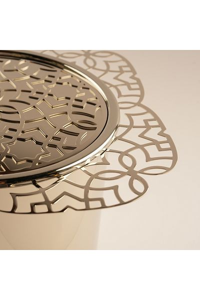 LA MESA metal food server large 26*26*20cm, gold