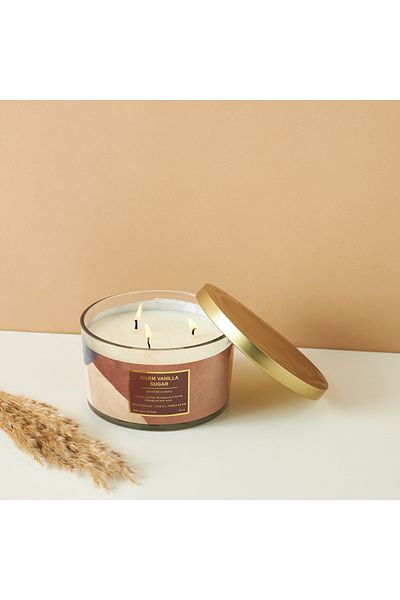 Scent.d London Scent.d 3-Wick Warm Vanilla Sugar Jar Candle - 450 gms