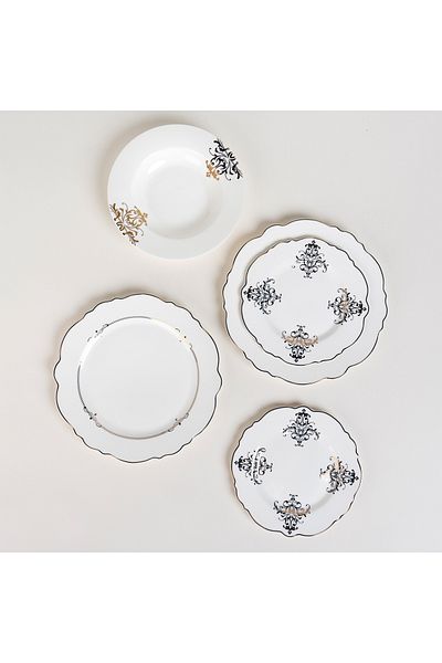 LA MESA white porcelain 18 pc dinner set
