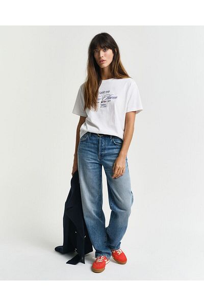Gant تي شيرت جرافيكي لطاقم الإبحار