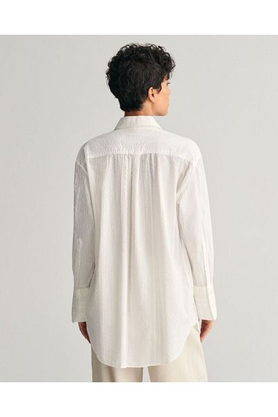 Gant Relaxed Fit Seersucker Striped Shirt