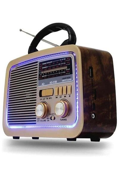 Denx HIFI Speaker with Solar Panel, Bluetooth, SD Card Slot
