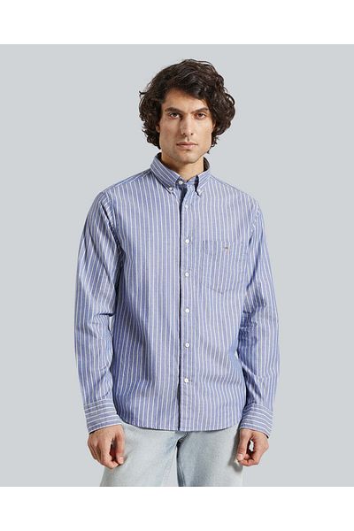 Gant Reg Brushed Twill Stripe Shirt