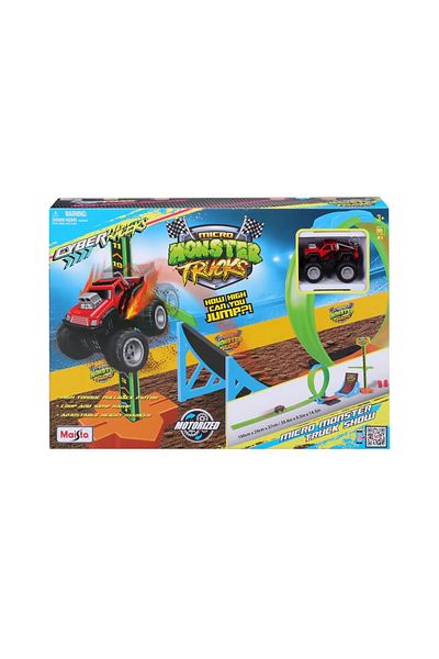Maisto CYBER RACERS CIRCUIT MICRO MONSTER TRUCK SHOW