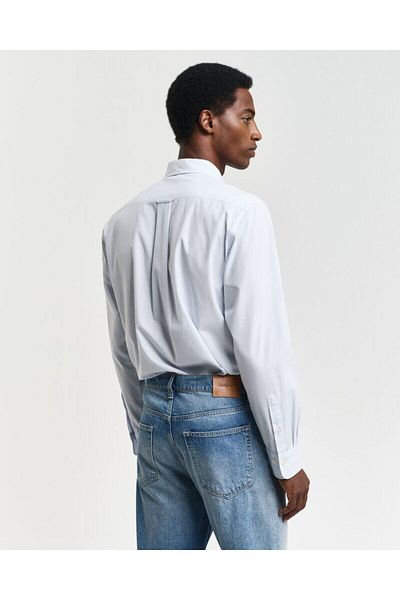Gant REGULAR Fit CLASSIC SHORT SLEEVE Banker Stripe Poplin Shirt
