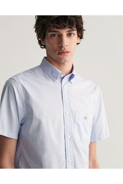 Gant Regular Fit Classic Poplin Short Sleeve Shirt