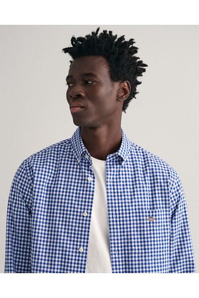 Gant Regular Fit Gingham Poplin Shirt