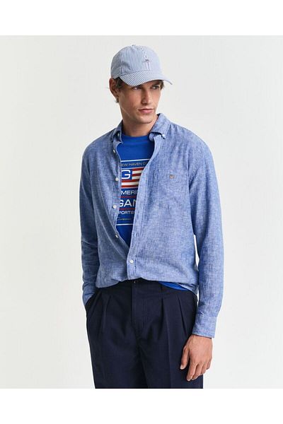 Gant Regular Fit Cotton Linen Shirt