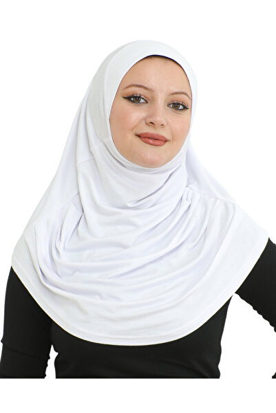 Modish Group شال عمامة ناعم للارتداء الجاهز - أبيض