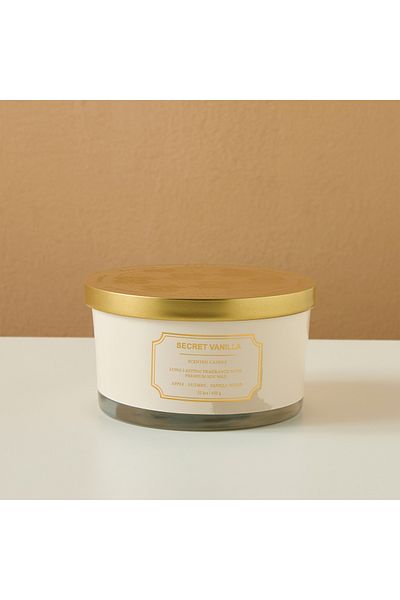 Scent.d London Scent.d Secret Vanilla 3-Wick Candle - 32 h