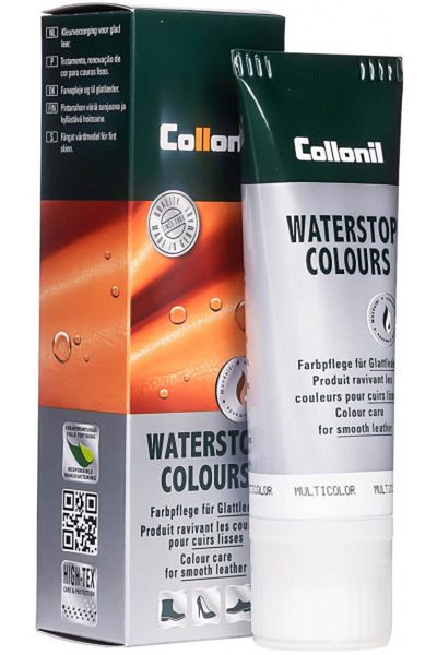 Collonil Waterstop Colours Almond Oil Shoe Cream, 75 Ml, Cognac
