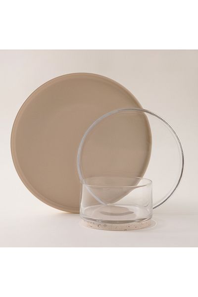 LA MESA 18pcs dinner set travertine collection