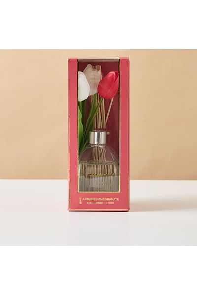 Lifestyle Tulip Jasmine Pomegranate Scented Reed Diffuser Set - 150 ml