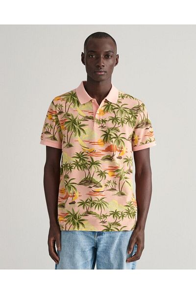 Gant Hawaiian Print Polo Shirt