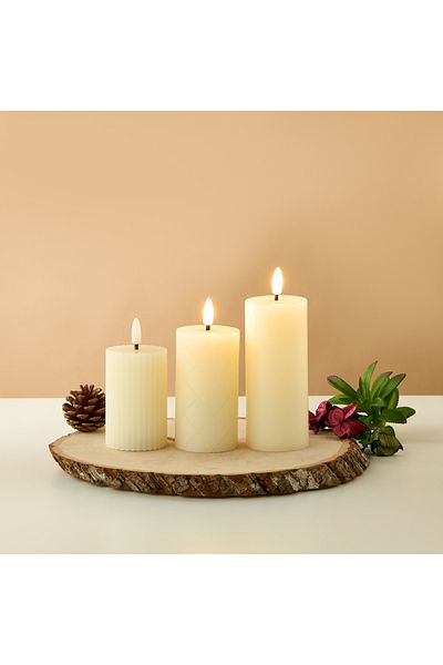 Lifestyle Flameless LED Candles - Set of 3