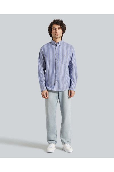 Gant Reg Brushed Twill Stripe Shirt