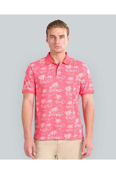 Gant Island Print Polo Shirt