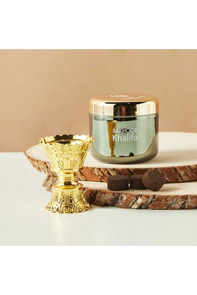 Hamidi Khalifa Bakhoor and Burner Gift Set
