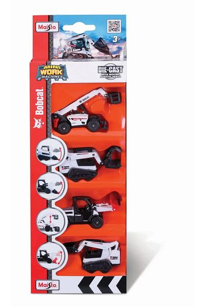 Maisto SET OF 4 BOBCAT MACHINES