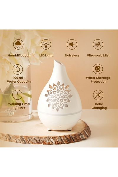 Lifestyle Jasmine Cutwork Detail Aroma Diffuser - 100 ml