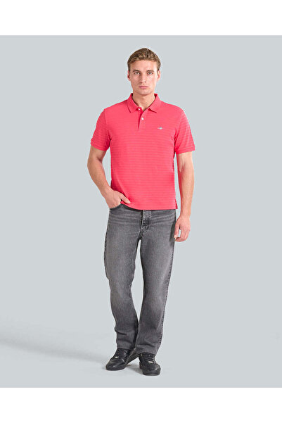 Gant Textured Striped Polo Shirt