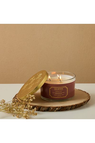 Scent.d London Scent.d Oud Imperial 3-Wick Candle - 32 h