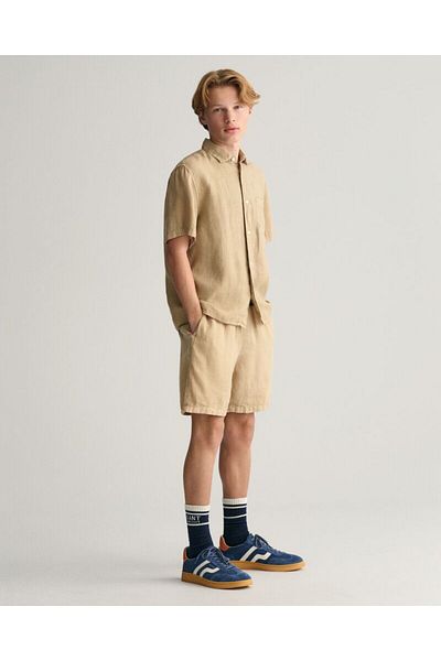 Gant Teens Linen Short Sleeve Shirt