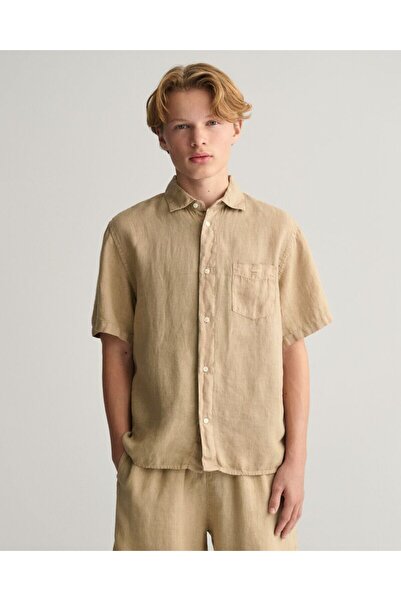 Gant Teens Linen Short Sleeve Shirt