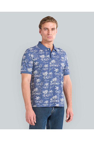 Gant Island Print Polo Shirt