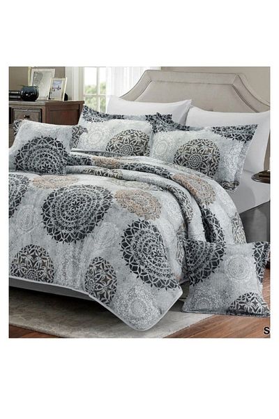 smart home Double-sided duvet set, 8-piece duvet, size 240x260 cm, filling (350 g/m²), microfiber