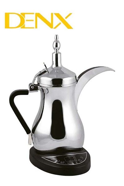 Primo Plus Electric Saudi Arabic Coffee Maker, 1 Liter, Silver