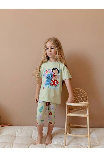 YİGİT BUTİK Yigit Butik Printed Tights Girl's Set