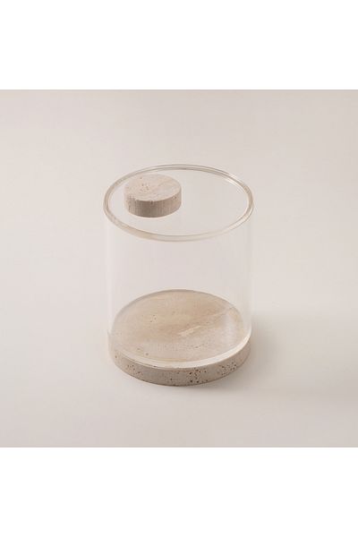 Dallaty sugar pot travertine collection