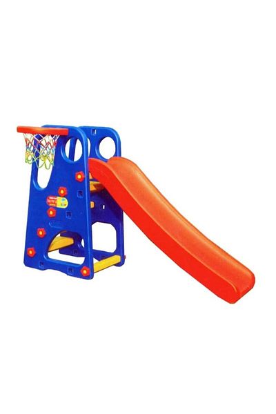 FULLJOY Foldable slide with basketball 120*25*56 cm, multi-color FJY-45