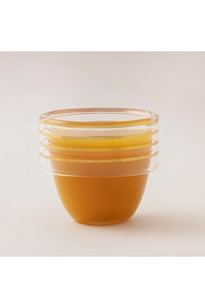 Dallaty glass coffee cup set 6pcs, gold