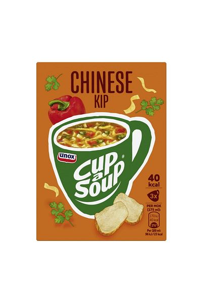 Unox Cup-a-Soup Instant Chinese Chicken Soup 3 x 13 g