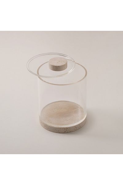 Dallaty sugar pot travertine collection