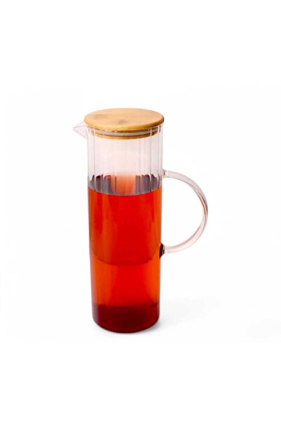BALSA 1500 ml Bambu Kapaklı Yuvarlak Yağlık & Sürahi BOR010