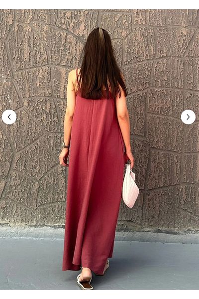 Zikuv Midi Length Full Lycra Dress with Adjustable Strap